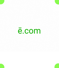 Load image into Gallery viewer, ē, ē.com, Get domains, put them on your business, Find For Domain Name Ideas and Instantly Check Single Letter Domain Availability, What is a single domain name? A single label domain is just a single string of spaceless text used to redirect traffic. How much is a one letter domain? What is the cheapest domain? 25org