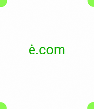 Load image into Gallery viewer, ė, ė.com, What is the shortest domain? The shortest possible valid name in DNS is the name of the root zone, which consists of a single octet where all bits are zero. It is usually written out for humans as a . character or as an empty string. What is smallest valid domain name? Is there a free domain? 2-5org, 2-5.org