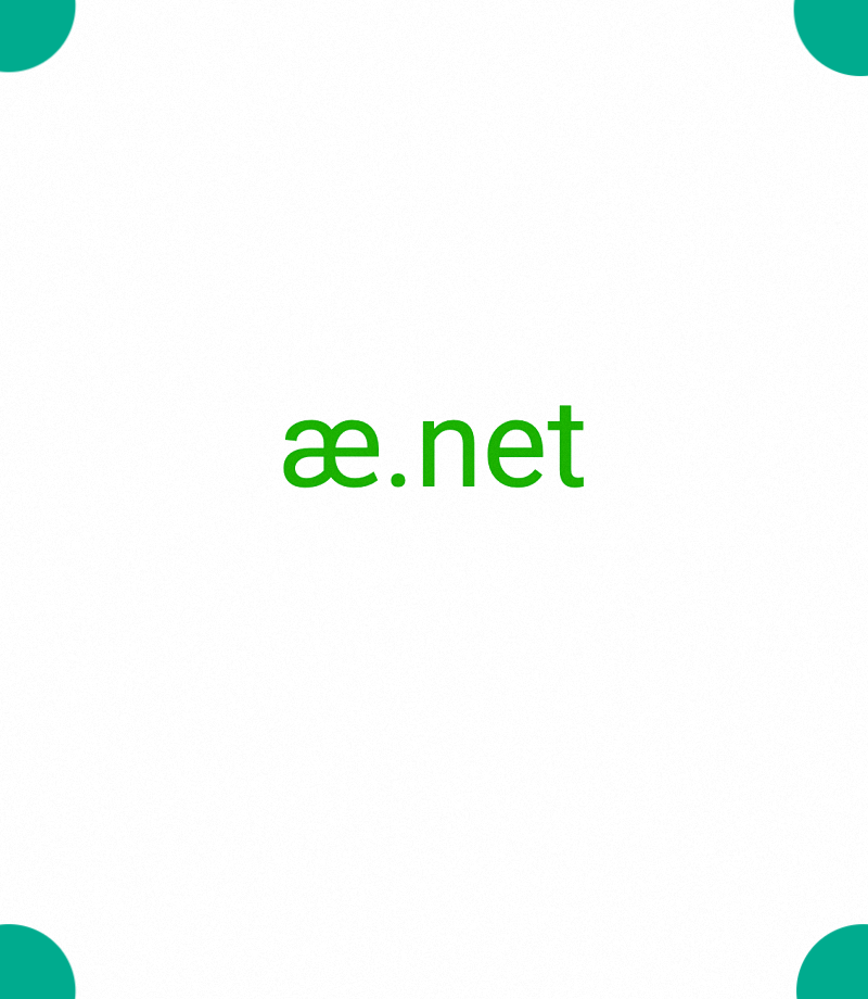 ӕ, ӕ.net, How to register domains with unicode symbols? What is the shortest domain name available? Can a domain be Unicode? What is the smallest domain length? What is the smallest domain length? Can a domain be 2 letters? How to find short domain name? Are shorter domains better? Single character domains are rare, 2-5.org