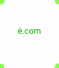 Load image into Gallery viewer, ė, ė.com, What is the shortest domain? The shortest possible valid name in DNS is the name of the root zone, which consists of a single octet where all bits are zero. It is usually written out for humans as a . character or as an empty string. What is smallest valid domain name? Is there a free domain? 2-5org, 2-5.org
