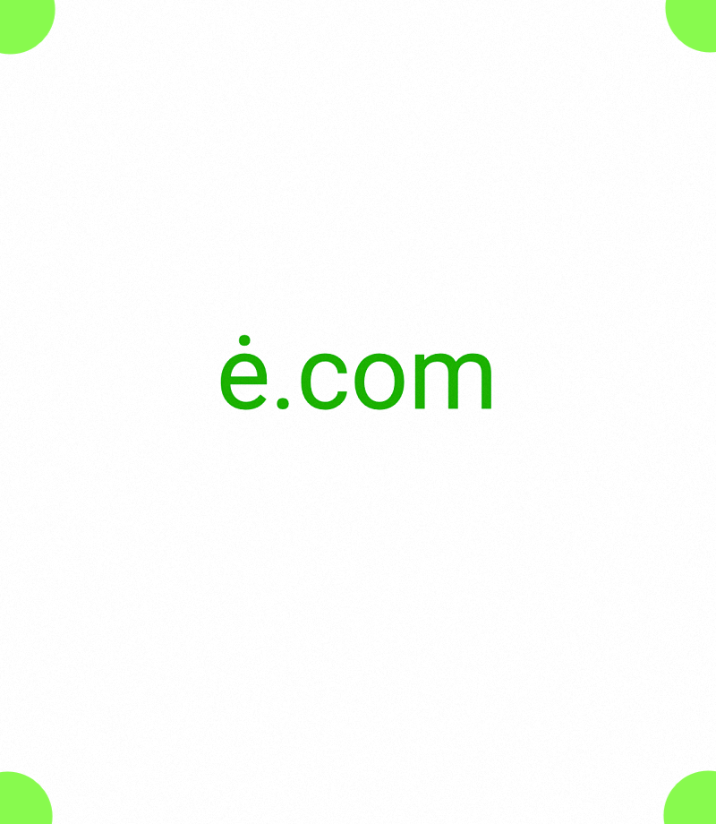 ė, ė.com, What is the shortest domain? The shortest possible valid name in DNS is the name of the root zone, which consists of a single octet where all bits are zero. It is usually written out for humans as a . character or as an empty string. What is smallest valid domain name? Is there a free domain? 2-5org, 2-5.org